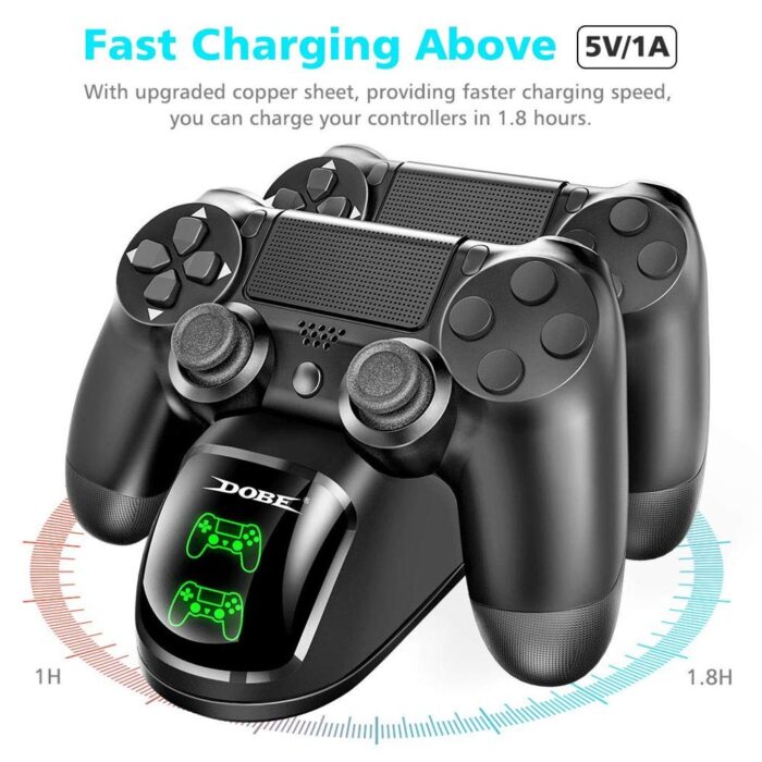 TP4-889 DOBE dual charger for Sony Playstation4 controller - Image 12