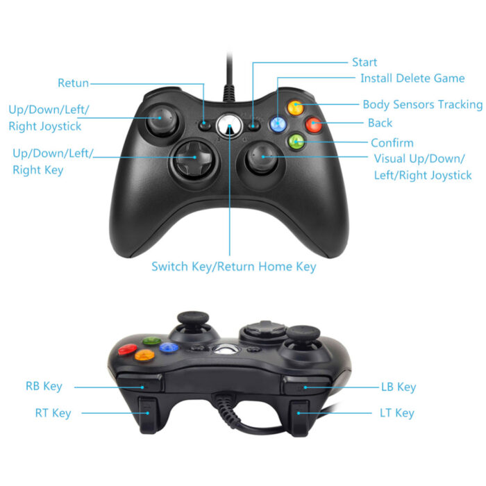 Wired Joystick for Xbox360 Console Clone 1:1 - Image 5