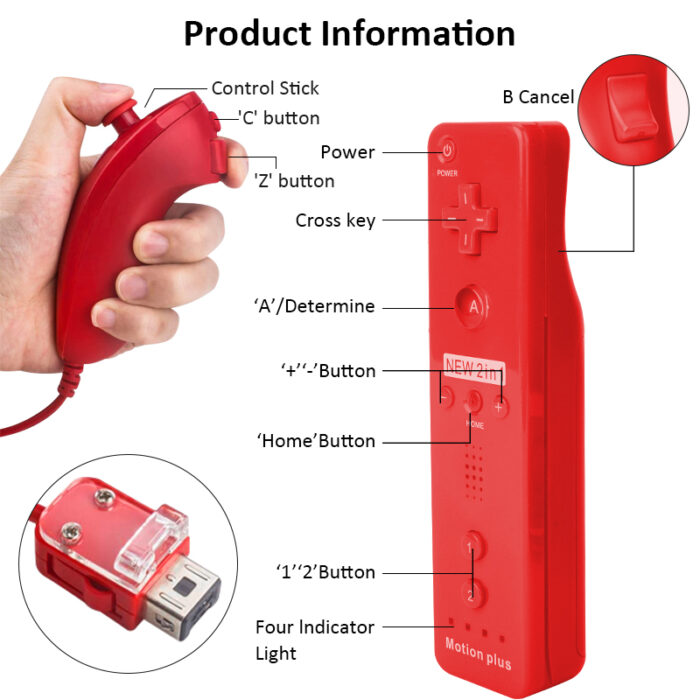 Controller for Wii with Nunchuk motions sensor - Image 21