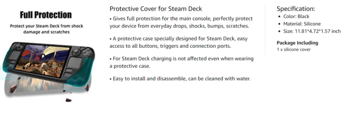 Steam Deck silicone case full cover - Image 11